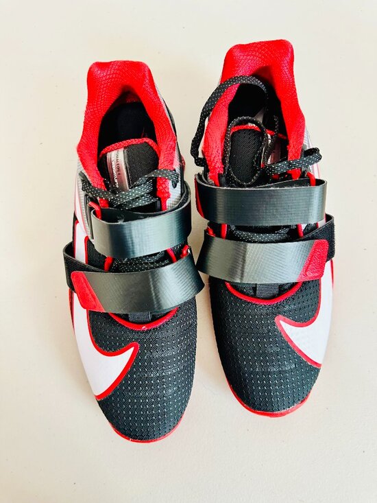 NEW NIKE ROMALEOS 4 BLACK UNIVERSITY RED WHITE WEIGHTLIFTING SHOES MEN\'S 9 main image 8